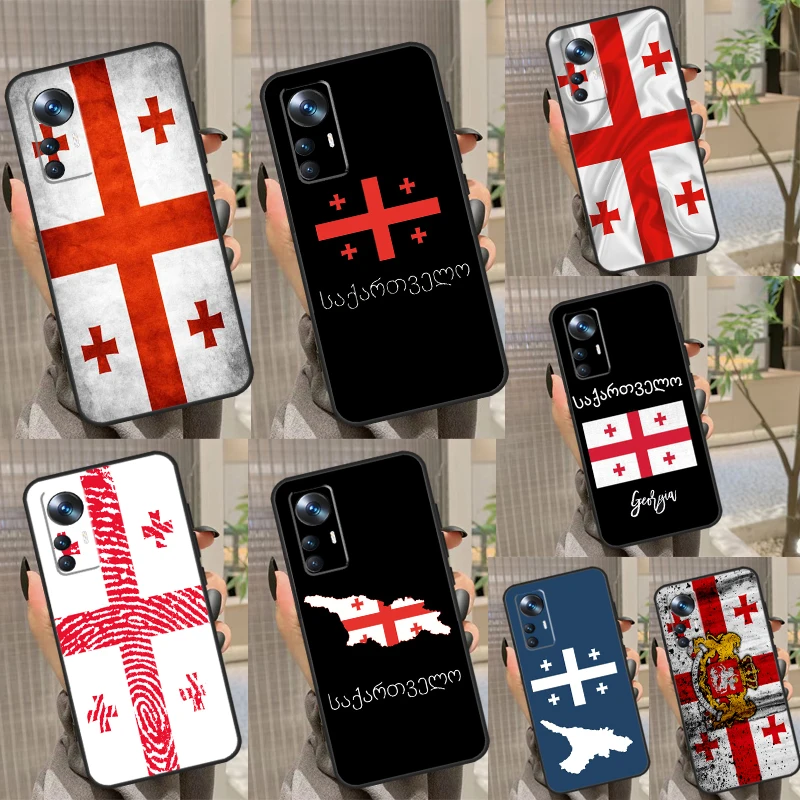 Georgia Flag Case For Xiaomi 13 Ultra 11T 12T Pro 12 Lite 12X POCO X3 X5 F5 Pro M6 M5 F4 X4 GT F3 Coque