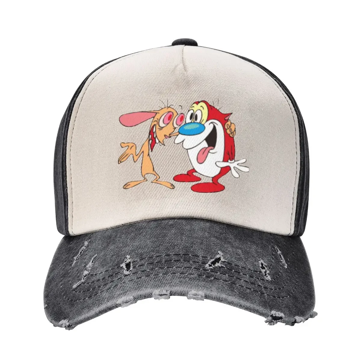 The Ren & Stimpy Show Baseball Cap Wild Ball Hat Sports Cap Men Golf Wear Women's