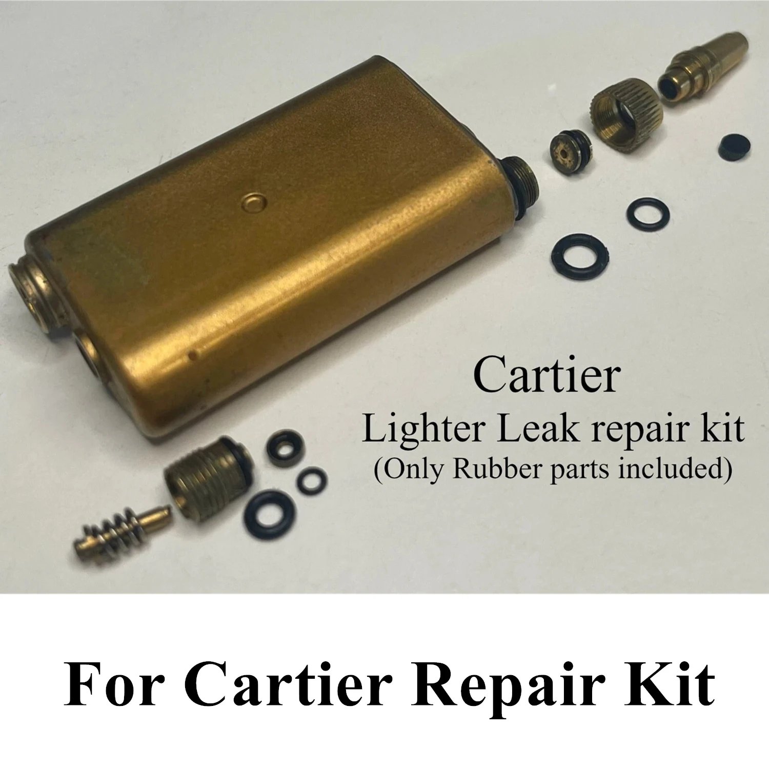 

Anti Leak Repair Kit Rubber O-Ring/With Hole Cotton Filter Pad/Flat Rubber Plug For Cartier Lighter Inner Spare Part Accessories