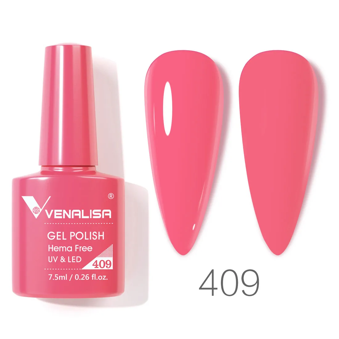 Venalisa Nagel-Gel-Nagellack, 7,5 ml, HEMA-FREI, Soak Off UV-LED-Gel-Lack, vollständige Abdeckung, super Textur, wunderschöne Nagel-Maniküre