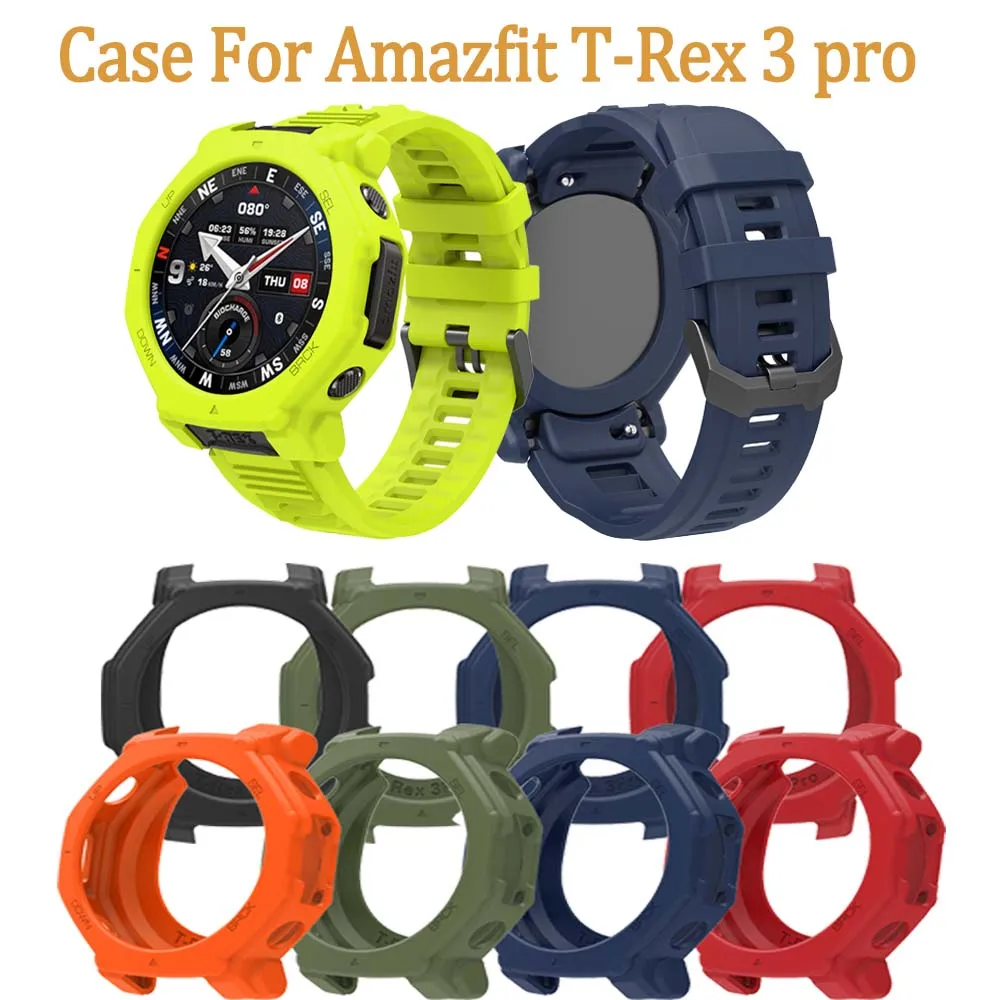 

Silicone Cover For Amazfit T-Rex 3 pro Hollow and Soft Shell Case Super Light Watch Case Decoration For Amazfit T-Rex 3 pro
