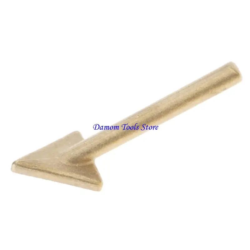57BE Triangular Copper Heating Tip for Leather Smoothing and Plastic Restoration