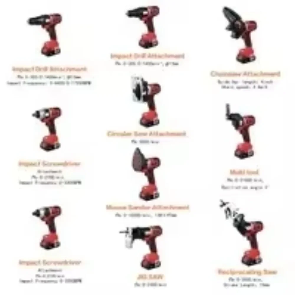 Profissional 18v ferramentas elétricas sem fio combo 12 em 1 kit de broca ferramenta elétrica multi cabeças conjunto diy caso duro