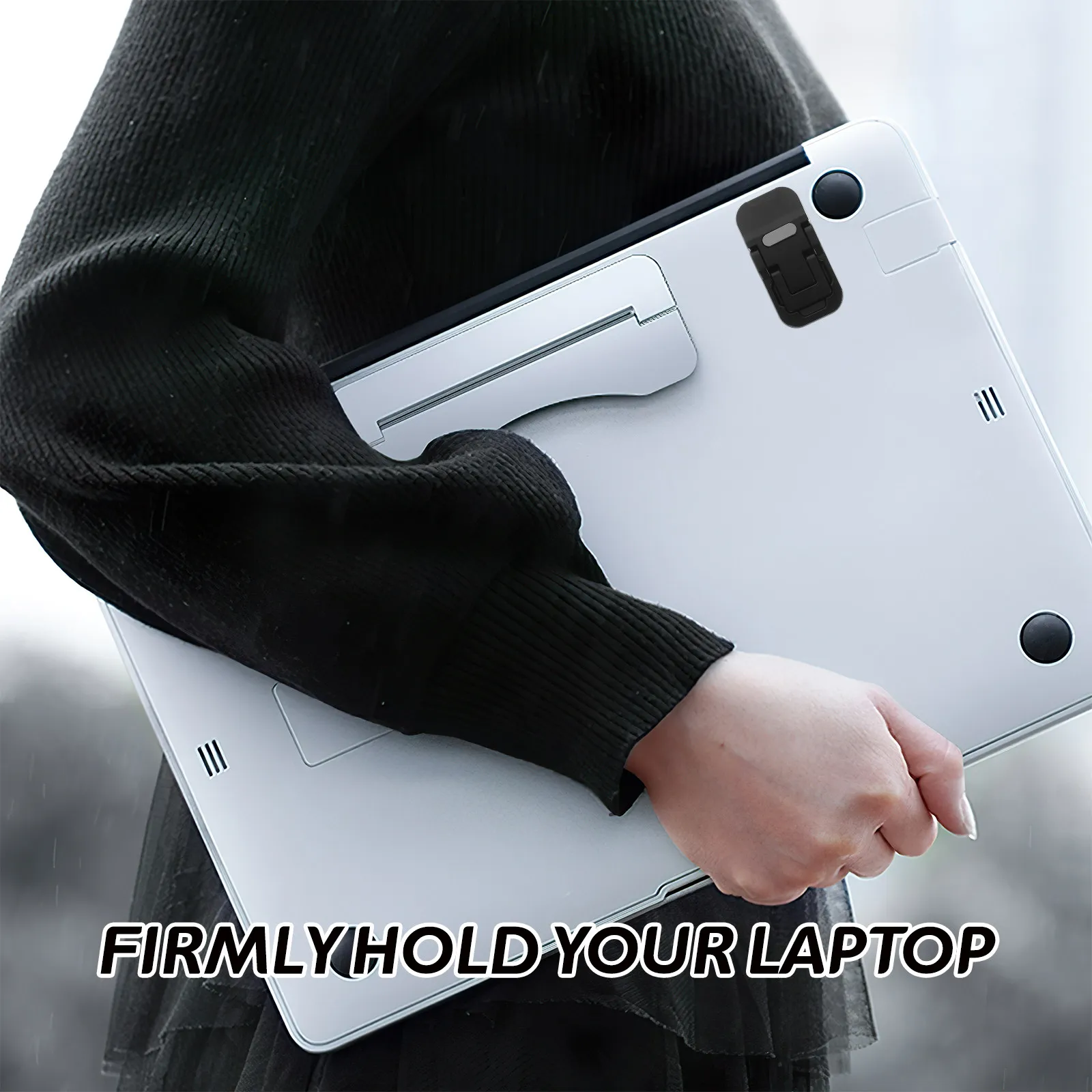 1Pair Lightweight Compact Laptop Stand Holder Organizer Desktop For Business Travel Ergonomic Elevator Invisible