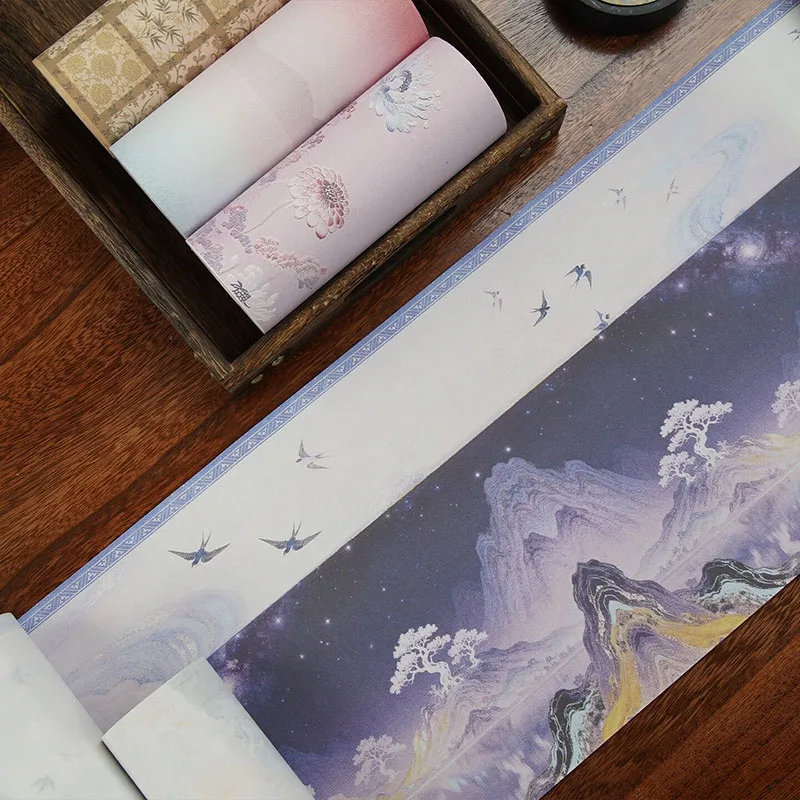 

Semi-Raw Semi-Ripe Rice Paper, Half-Cooked Xuan Paper for Soft Brush Writing, Chinese Calligraphy Art Paper Roll