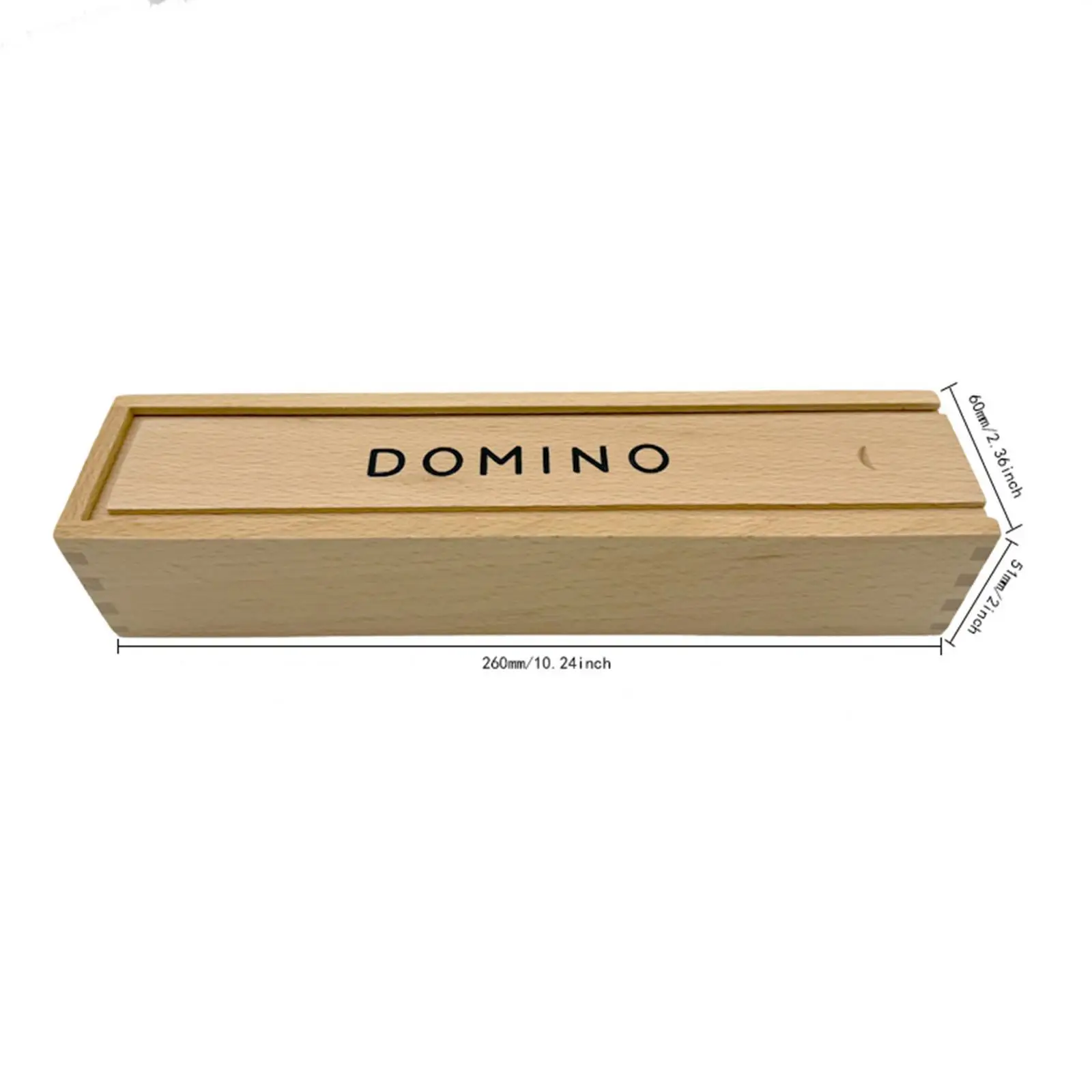 Double Nine Domino Set Fun and Engaging Table Game Family Games Classic Board Game with Wood Case for Leisure Traveling Gifts