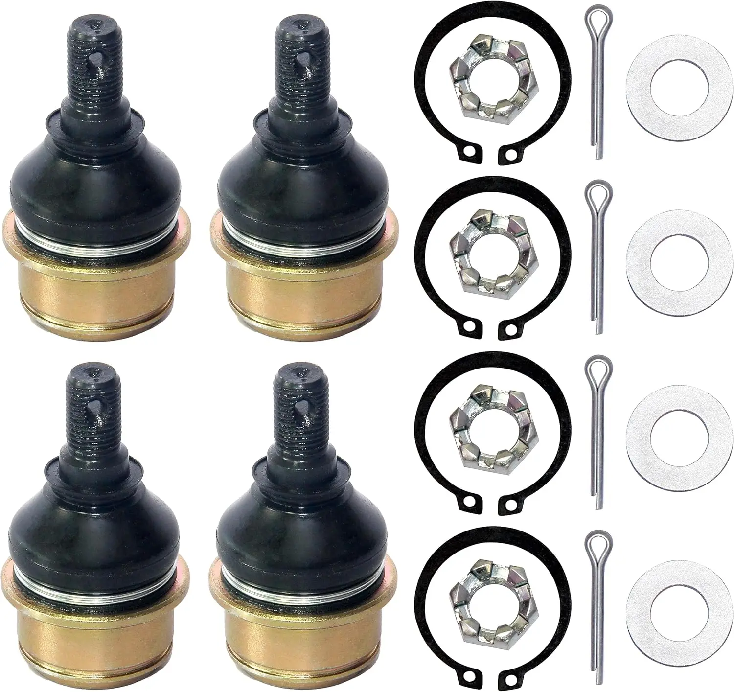 Ball Joint Fit For Honda 51375-HP5-601 51355-HN0-A00 Rancher 350 TRX350TM foreman 500 TRX500FRM TRX500FE Upper Lower 4 Pack