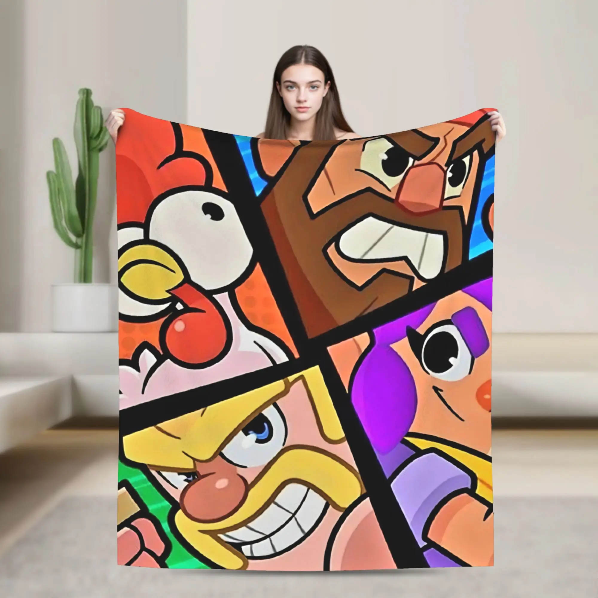 

Warm Blankets Airplane Travel Squad Busters Game Bedding Throws Flannel Bedspread For Couch Chair Graphic Sofa Bed Cover
