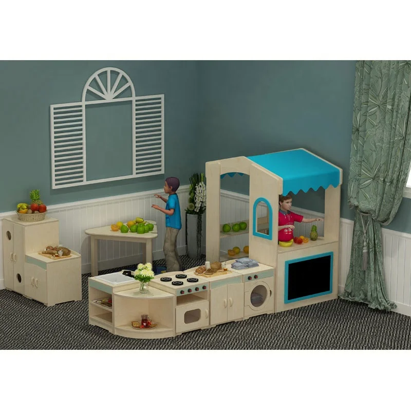 Moetry 2020 New Wooden Daycare Furniture Kids Pretend Play Furniture China Manufacturer