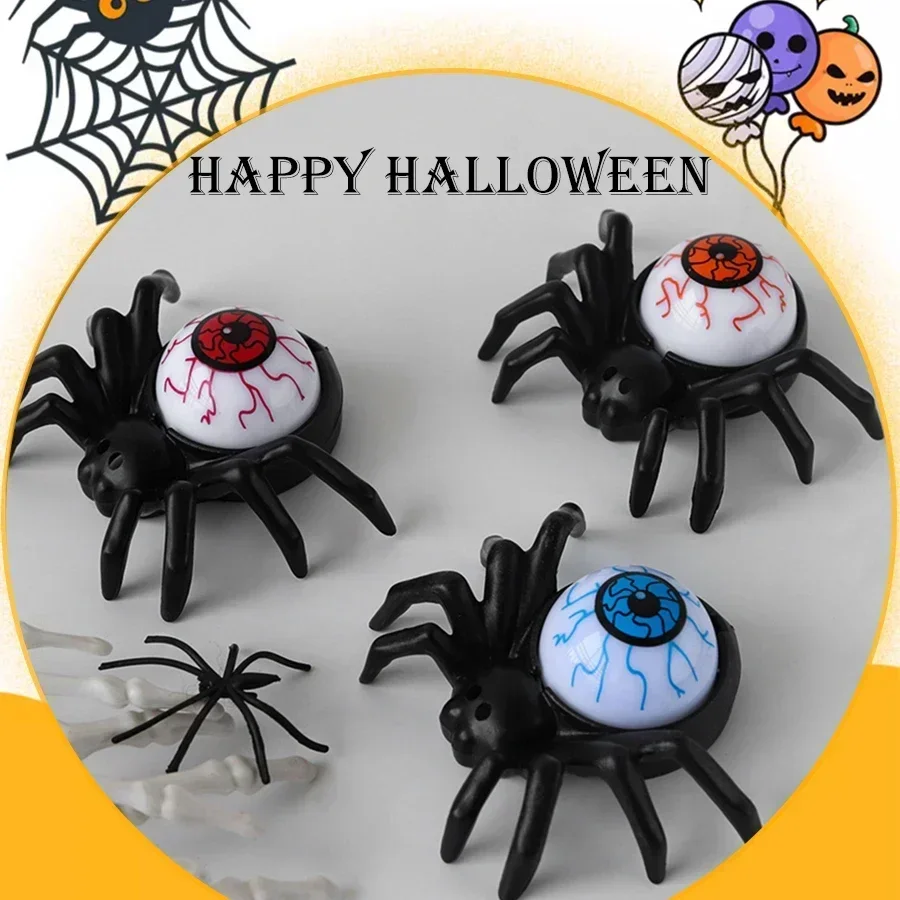 1/2/5pcs Halloween Eyeball Spider Light Ornament Glow Ghost Lights Horrific Light Festival Party Halloween Decoration Supplies