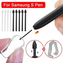 5Pcs Touch Stylus Tips Nibs With Metal Clip For Samsung Galaxy Note 20 10 Tab S6 Lite S7 / S8 / S9 Series S Pen Accessories