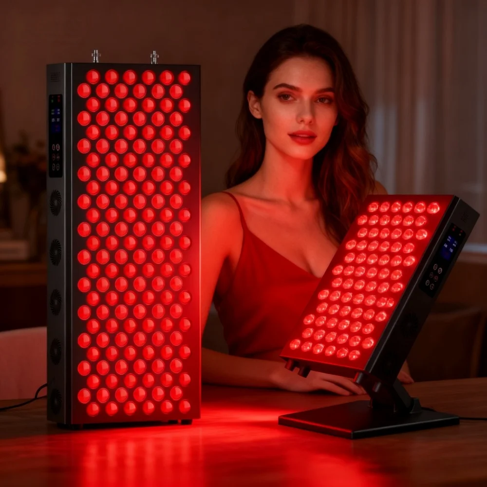 Panneau lumineux LED pour thérapie par la lumière rouge, prise EU, 660nm 850nm, infrarouge, appareil de beauté LED pour le visage et le corps, anti-âge, soulagement de la douleur