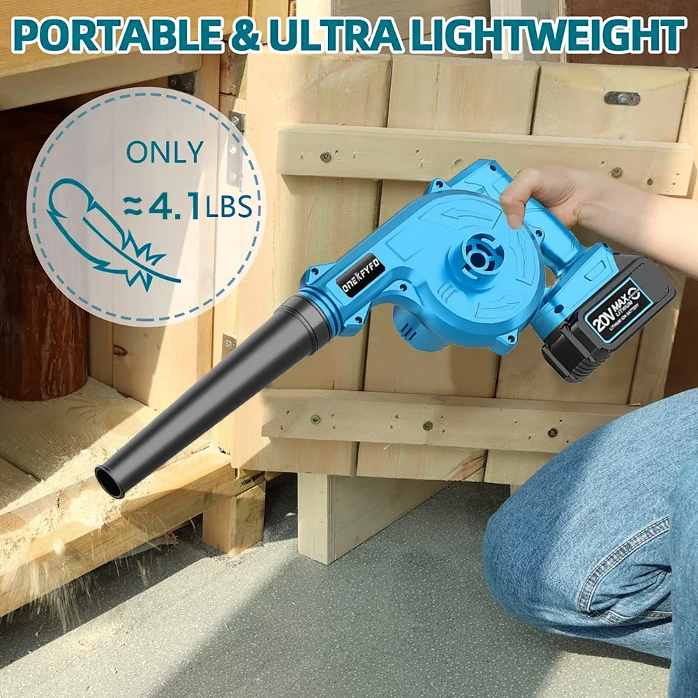 2 In 1 Electric Air Blower & Suction Portable Handheld Leaf Computer Dust Collector Cleaner Power Tool for Makita 18V Battery