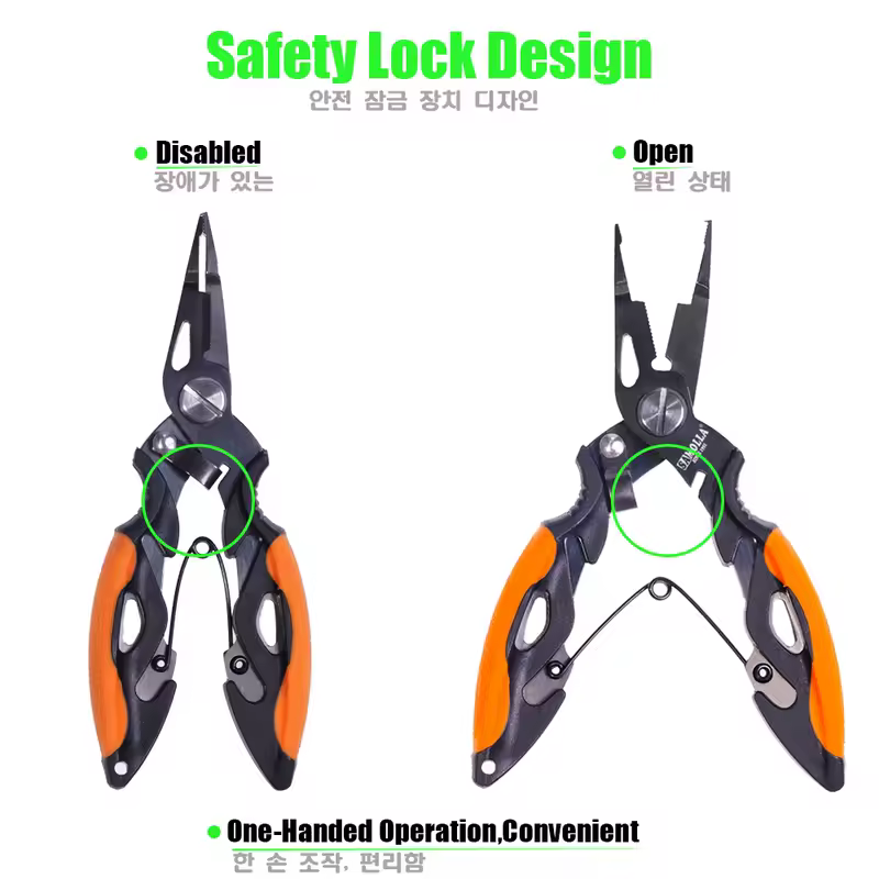New Multifunctional Fishing Pliers Accessories 420 Stainless Steel Body Scissors Line Cutter Hooks Remover Outdoor Fishing Tools - Image 3