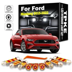 TPKE 10Pcs Canbus No Error For Ford Mustang 2015 2016 2017 2018 2019 2020 2021 2022 LED Bulb Interior Map Dome Reading Light Kit