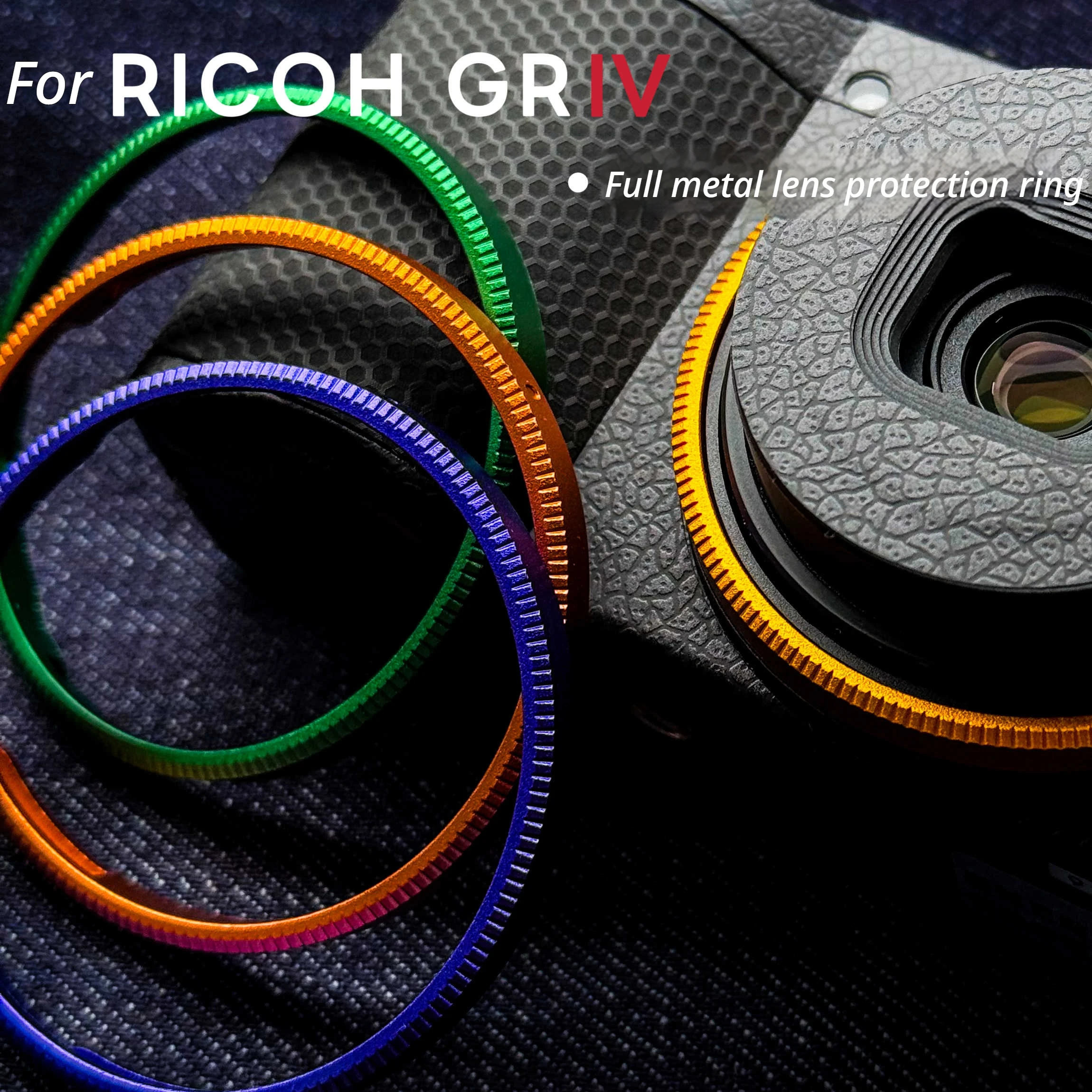 Camera Metal Lens Ring For Ricoh GR4/GR4 HDF Aluminum Alloy Decorate Ring Cap Accessories Gifts