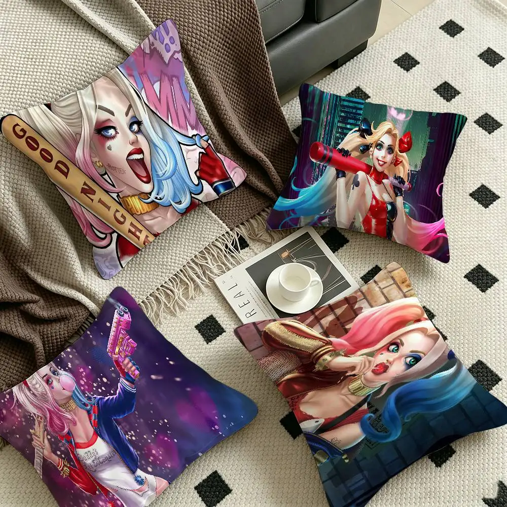 H-HarleyS COOL Q-QuinnS Anime pillow cover sofa cushion cover home room decoration children gift