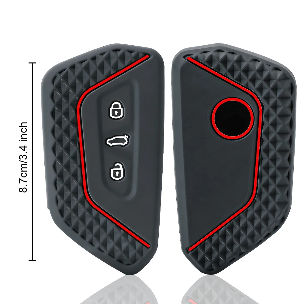 New Car Key Case Cover for VW Volkswagen/Golf 8 MK8 ID.3 ID.4 /Cupra/Skoda/Octavia A8/SEAT/Leon MK4 2020 2021/Formentor/Tarraco view 5