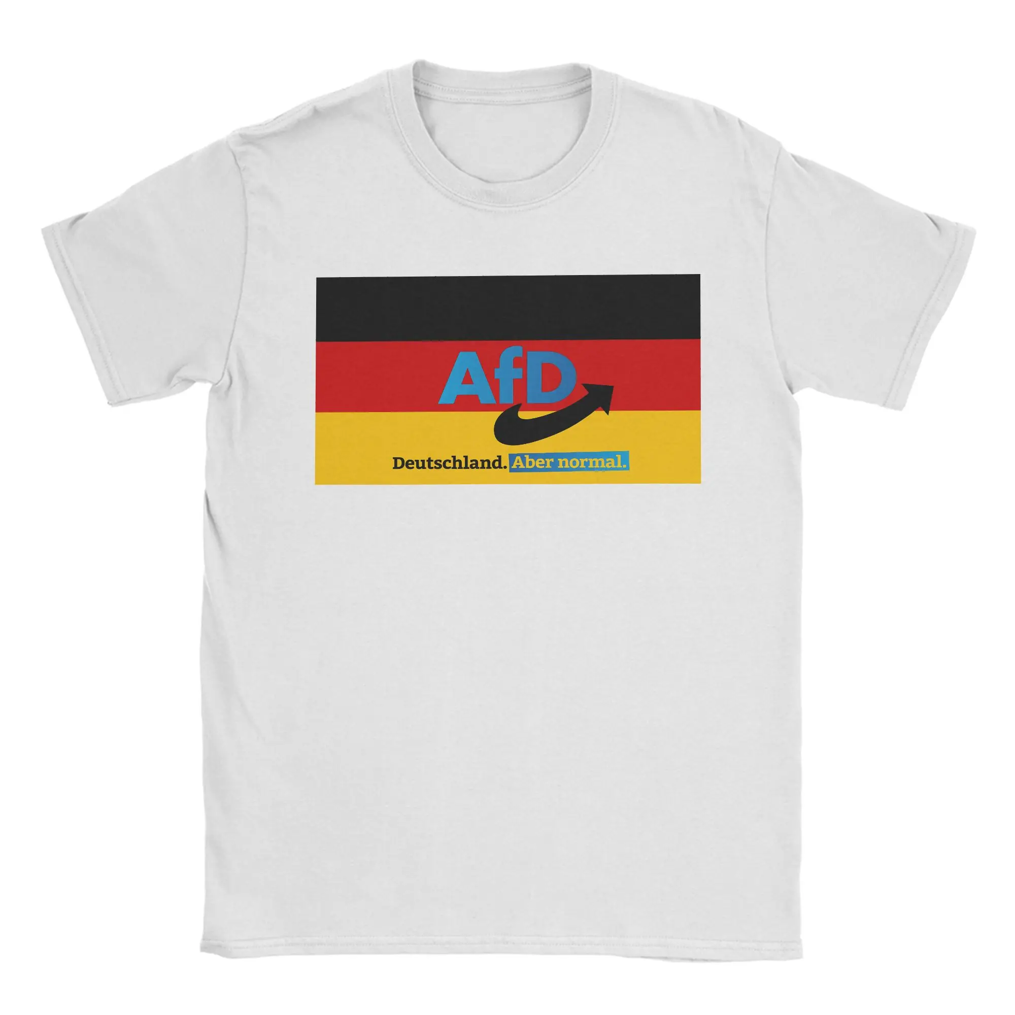 

Vintage German AFD Alternative for Germany (5) T-Shirts for Men Round Neck Pure Cotton T Shirt Short Sleeve Tees Unique Clothes