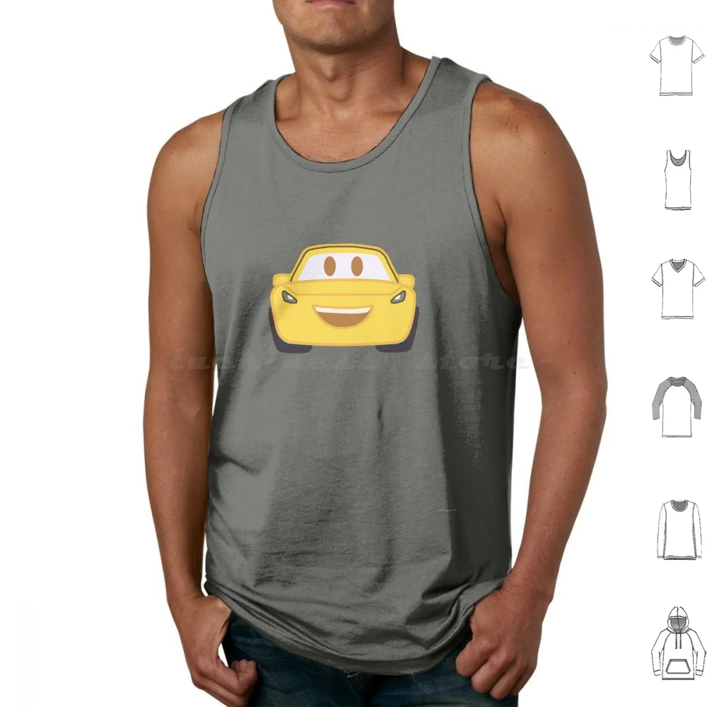Cruz-Cars 3 Tank Tops Vest Sleeveless Pixar Cars Sally Mater Tow Mater Cars 2 Cars 3 3 Cruz