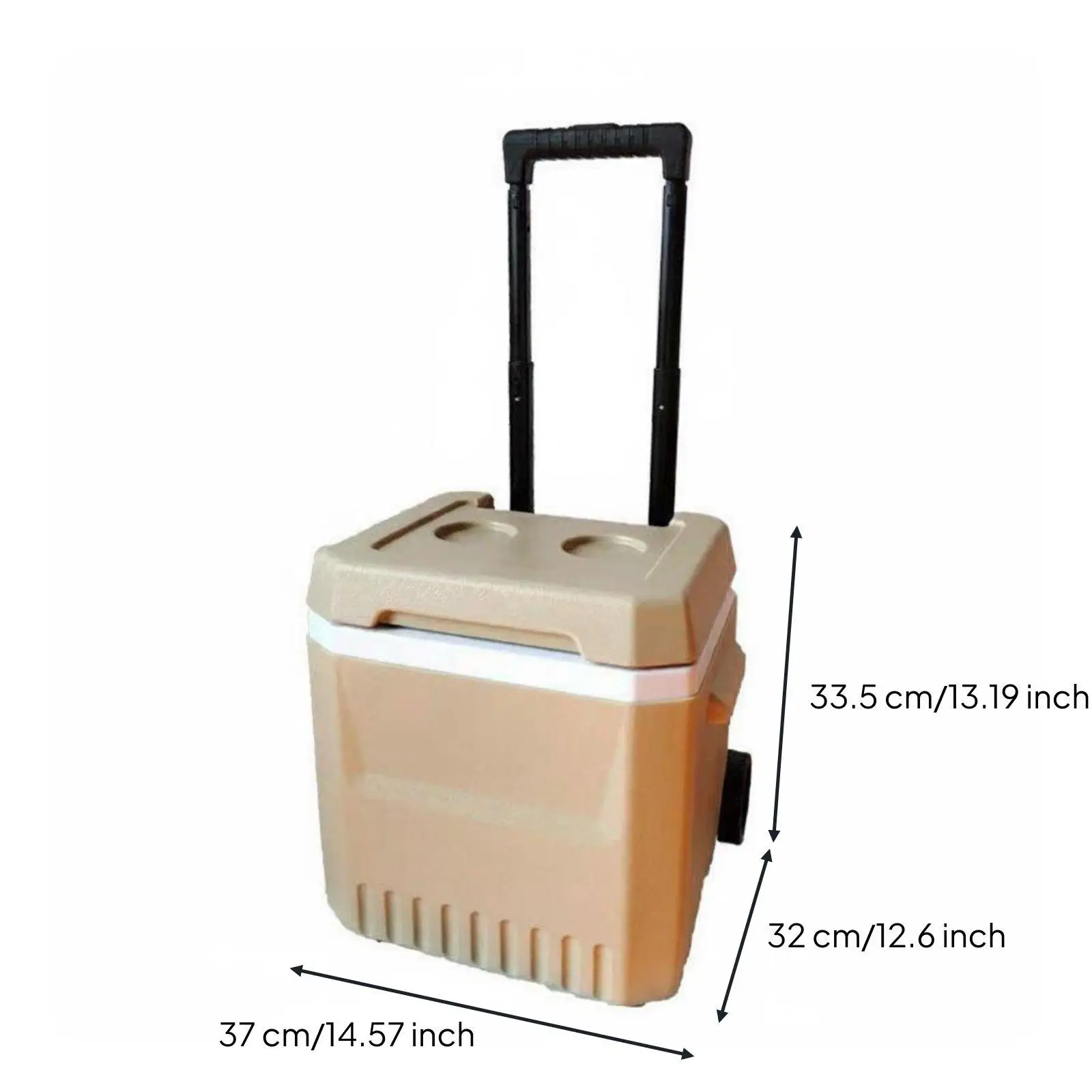 Large Ice Box with Wheels Outdoor Insulated Cooler Portable Ice Chest for Vending Camping Fishing view 5