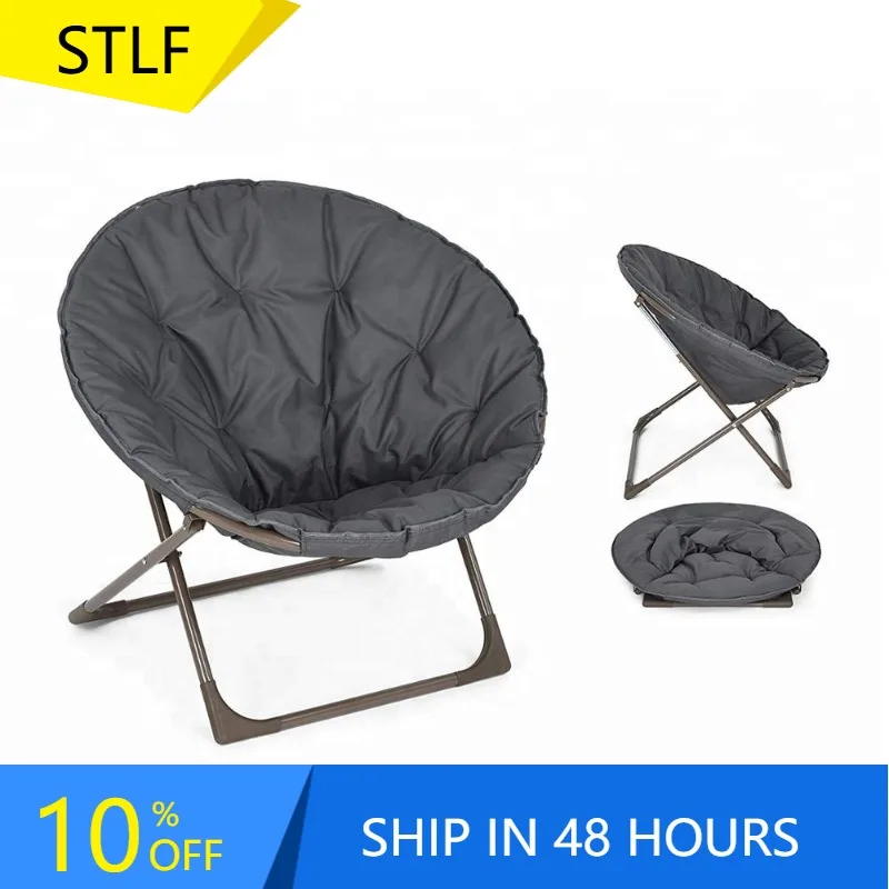 

YTYIN Round Seat Living Room Oversized Large Folding Moon Chair