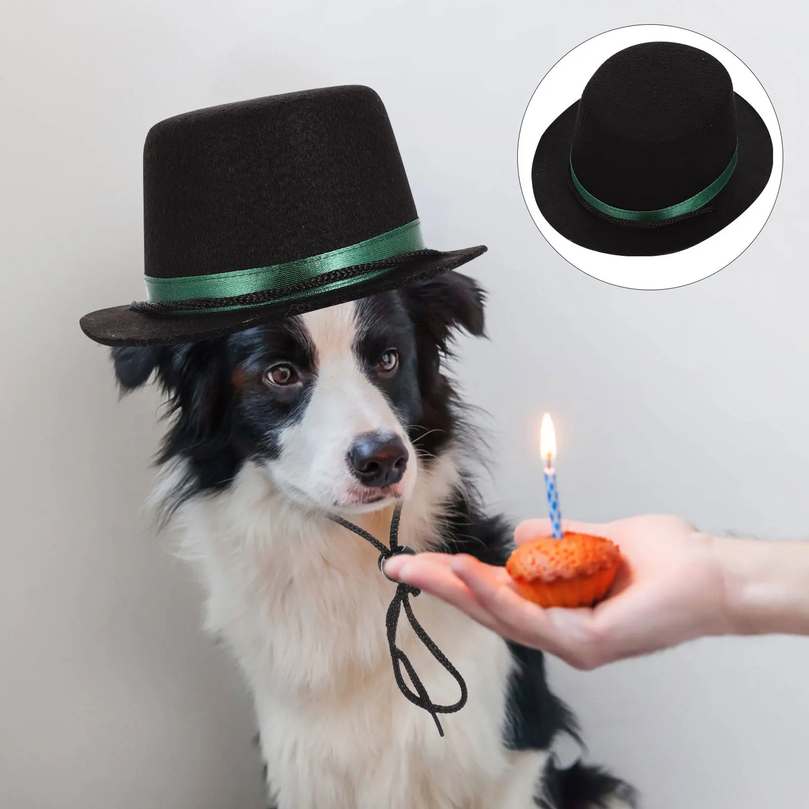 

Lightweight Dog Hat Adjustable Pet Bowler Hat Decorative Party Costume Photo Prop Pet Supply Party Favors Photo Prop