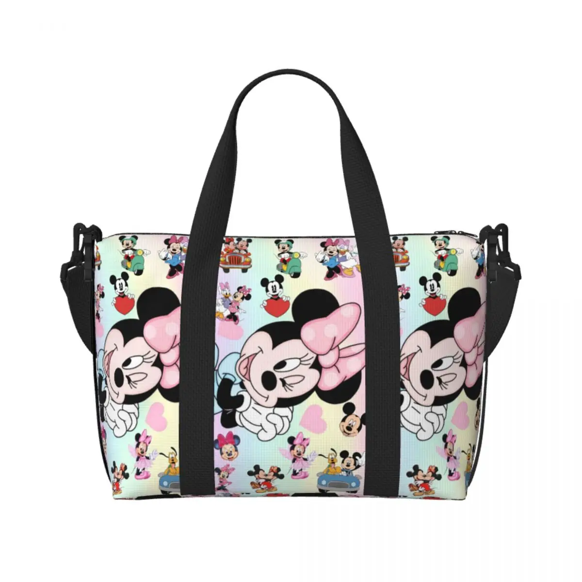 

Пользовательские Минни аниме Микки Маус друзья мультфильм пляжная большая сумка женская большая сумка для спортзала пляжные дорожные сумки