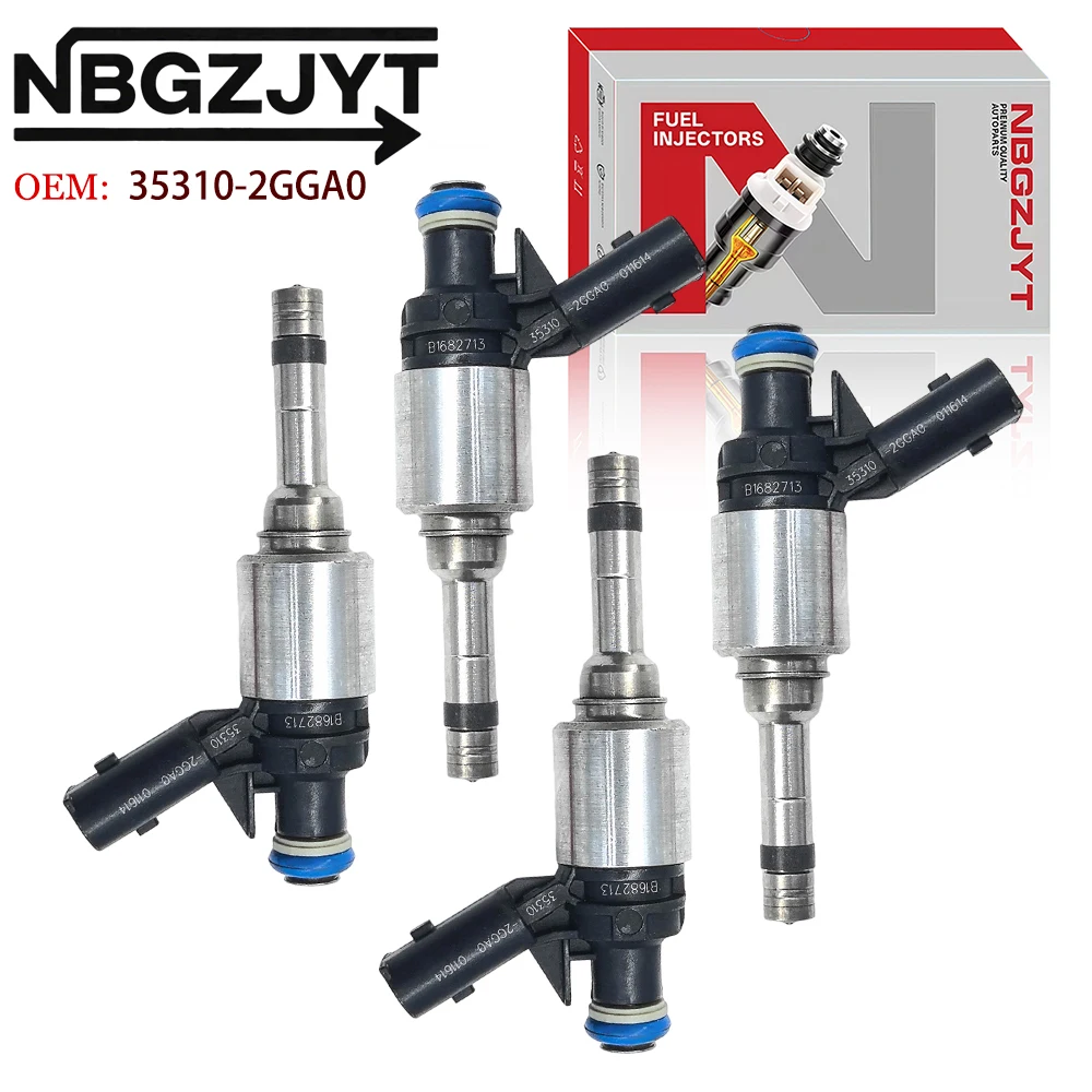 

New 4PCS 35310-2GGA0 0261500229 Fuel Injector Nozzle For Sonata 2.4L 2010-2015 Kia Sorento 2.4L 2015