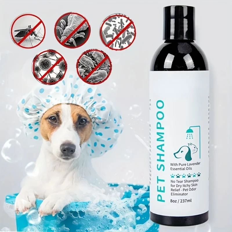 Melao Natural Pet Accessories Shampoo Puppy & Kitten Dog Shampoo Dry Skin & Itch Relief Pet Shampoo for Dogs