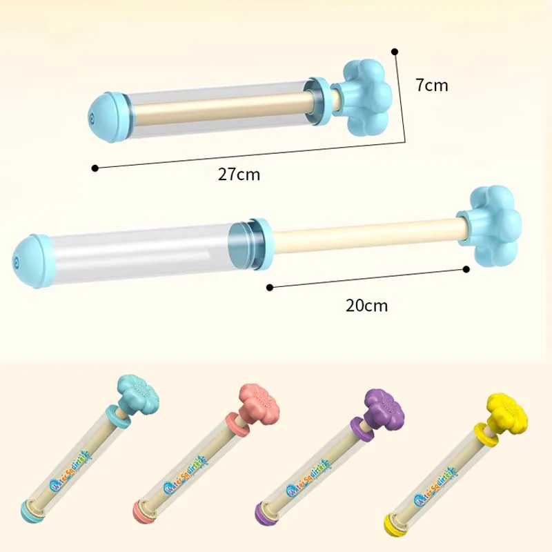 Pistola de agua pulverizada de fuegos artificiales, juegos de salpicaduras al aire libre para piscina, césped, actividades en la playa, juguetes interactivos de pulverización de agua extraíble de verano para niños