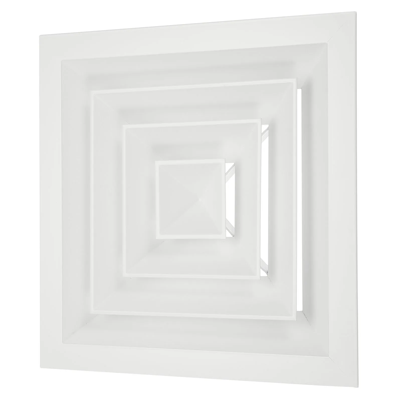 

Алюминиевый квадратный потолочный диффузор 9 x 9 дюймов, белый, размер отверстия воздуховода 12 x 12 дюймов