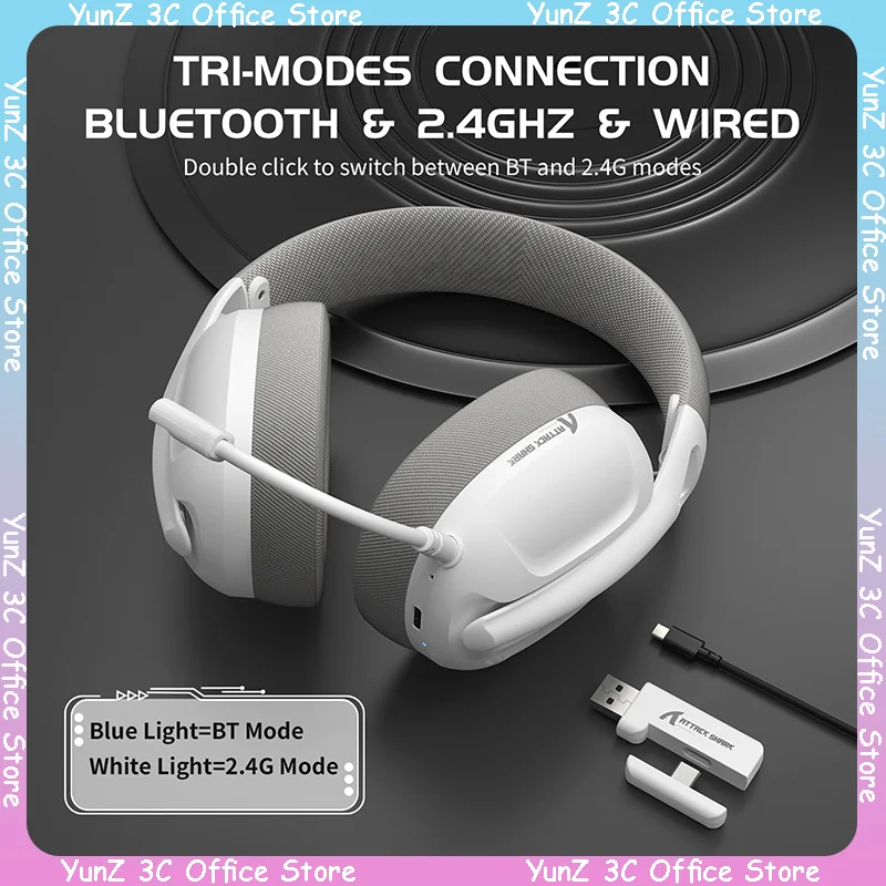 

new L80 Wireless Bluetooth Three Mode Headset Lightweight Noise Reduction Headworn Computer Game Headset with microphon