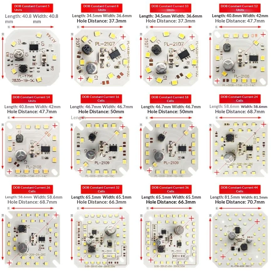 1 шт. LED-модуль AC220V, плата PCB 2835 SMD, лампа COB, чип 3W 5W 7W 9W 12W 15W 18W, умная IC-панель освещения 220V, белый свет 6000-6500K