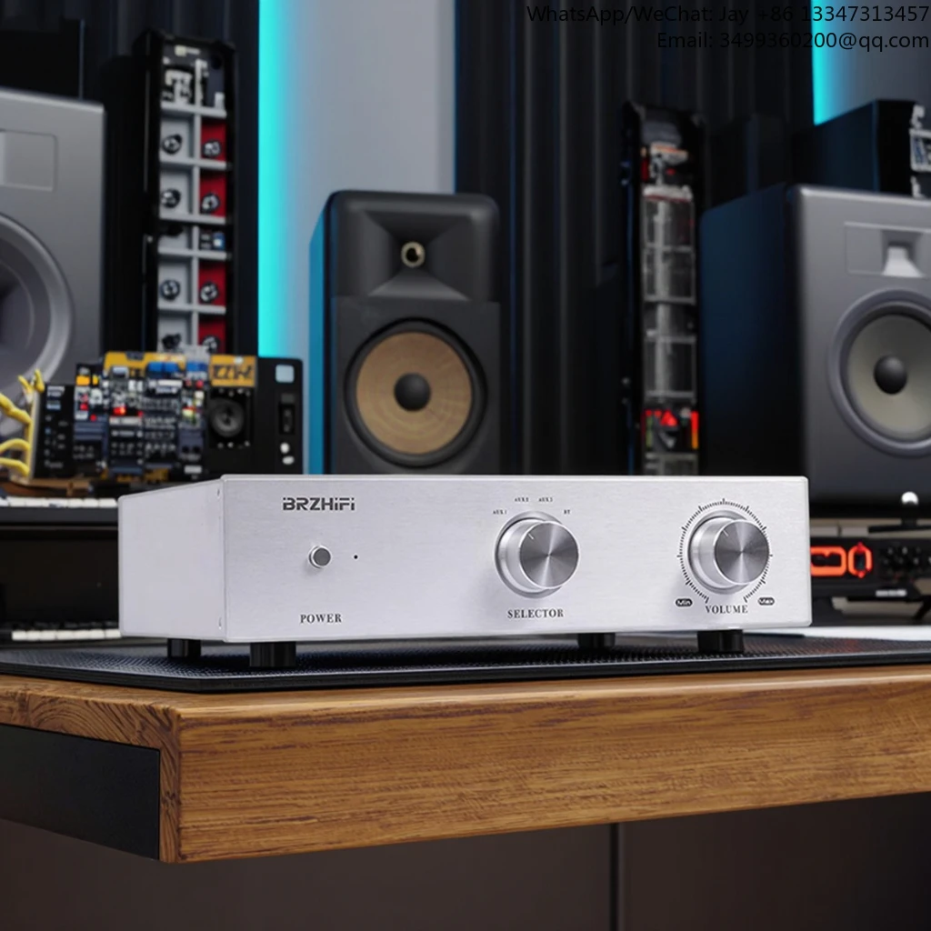 

Усилитель PA-425 высокой мощности Sanyo с толстопленочной технологией, 130 Вт, Hi-Fi усиление, высокомощный настольный усилитель с Bluetooth 5.3 для дома