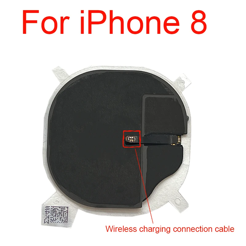 1 Set Wireless Charging Chip Coil With Volume Flex Cable For iPhone 11 XR Xs Max 8 Plus Charger Panel Sticker WPC Pad Parts