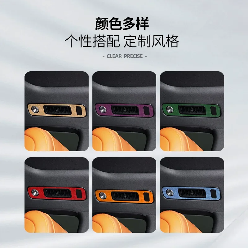 IOSN For AITO M9  Suede Two Three Rows Reading Lights Ultra-Thin Decorative Sticker Car Interior Modified Accessories