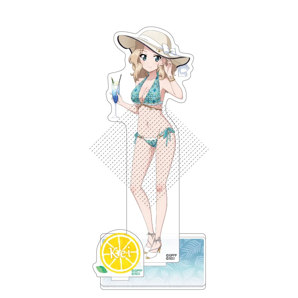 لعبة Anchovy Darjeeling Nishizumi Miho Maho Nishi Kinuyo الاكريليك حامل دمية أنيمي نموذج لجسم لوحة تأثيري لعبة للهدايا