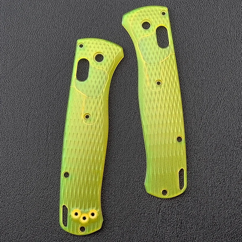 1 par de remendos acrílicos com padrão de diamante para Bugout Benchmade 535 - 3 opções de cores, acessório DIY