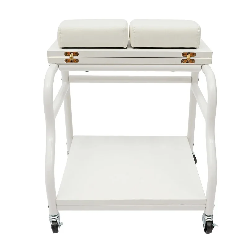 Portable Foot Baths Trolley Footbath Cart Nail Stool with Wheels For Foot Manicure Massage Rest