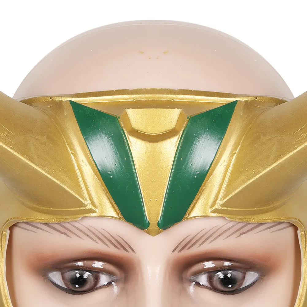 Loki Cosplay Fantasy Mask Headwear TV 2 Super cattivo Masquerade accessori per costumi adulto Halloween Carnival Roleplay puntelli