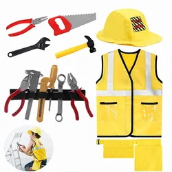 Construction Workers Clothing Toddlers Small Woodworking Dress Up Clothes Construction Toy Set To The Best Gift for Children
