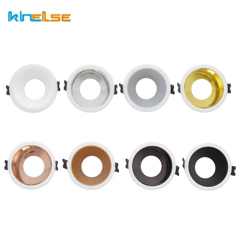 Led Ceiling Spot Light Frame Aluminum MR16 GU10 Base Downlights Fitting Mounting for Living Room Home Office Commercial Lighting