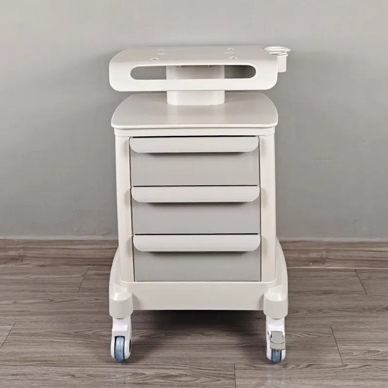 Desktop Salon Dedicated Cart Storage Rack Three Layer Drawer Hair Salon Storage Cart