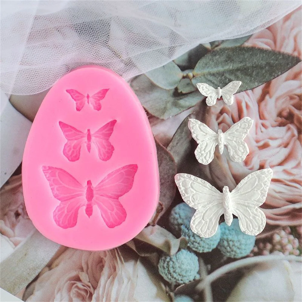 

1Pcs Sugarcraft Butterfly Silicone Molds Fondant Mold Cake Decorating Tools Chocolate Moulds Wedding Decoration Mould Supplies