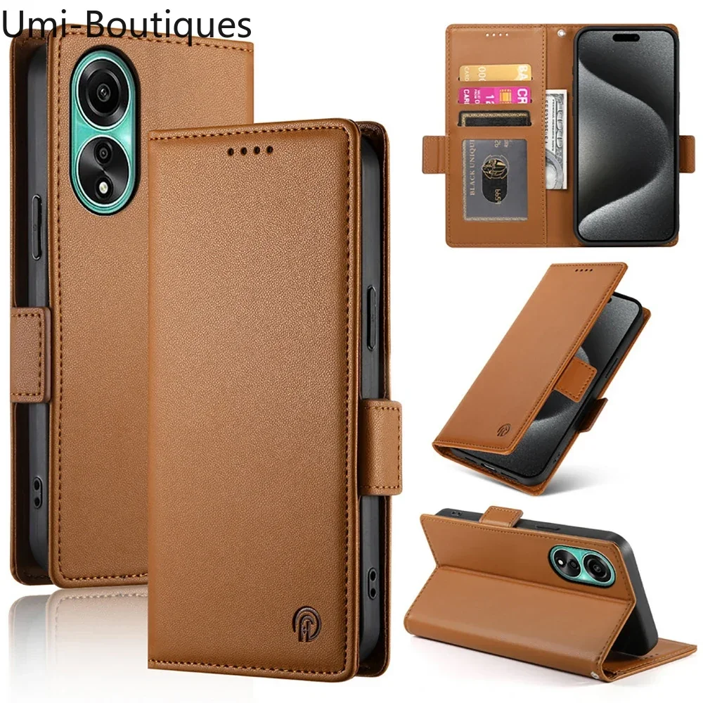 

A80 A60 A40 A98 A79 5G 4G Кожаный чехол-кошелек для OPPO A80 A60 A40 A98 A79 A78 A58 A38 A18 A54 A57 A77 A 16 S A54S A57S Cover