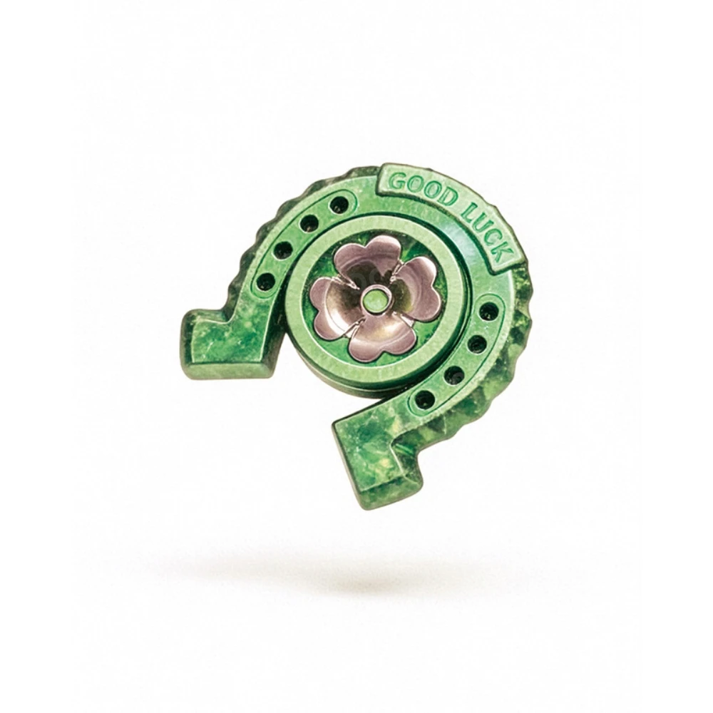 YOUBING EDC Lucky Horseshoe Titanium Crystallized Fidget Spinner Stress Relief Toy Fidget Toys For Adults Anxiety Relief Gadgets