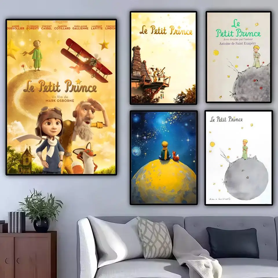 لو بيتي برينس اللوحة الخط قماش المشارك: تجعد الحرة للماء دائم جميع الفضاء جدار ديكور #1