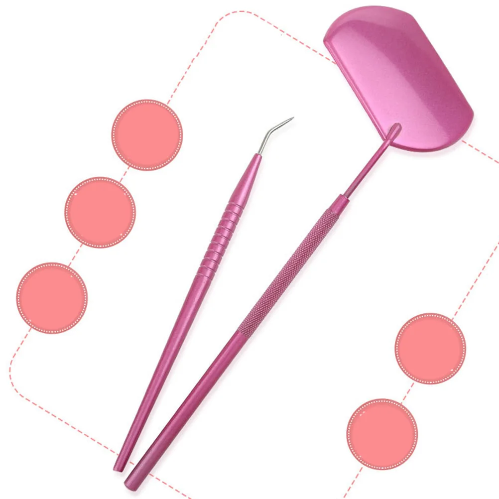 

1Set Eyelash Extension Tool Set Premium Assistant Mirror Rod Salon Grafting Accessory Portable Lash Extension Supply