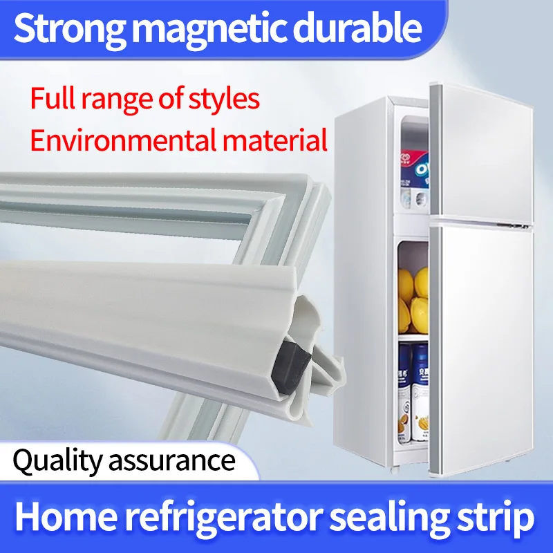 3m Customizable Home Refrigerator Door Gasket, Premium Magnetic Seal Strip, Universal Cold & Moisture Proof for Freezers